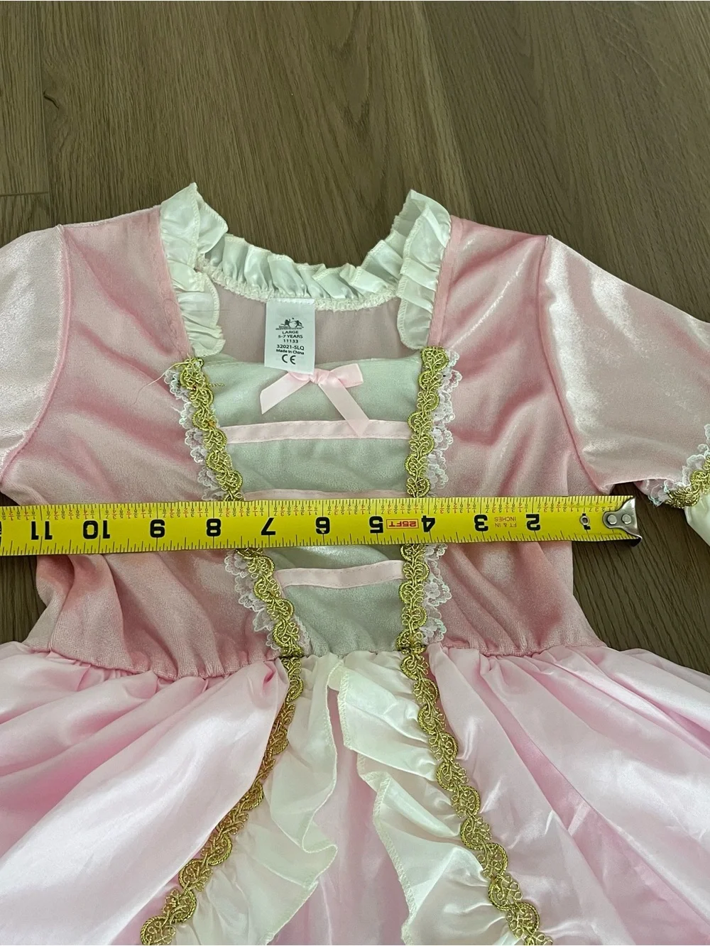 Little Adventures Pink Renaissance Princess Dress up Costume Girl’s Size L(5-7Y)
